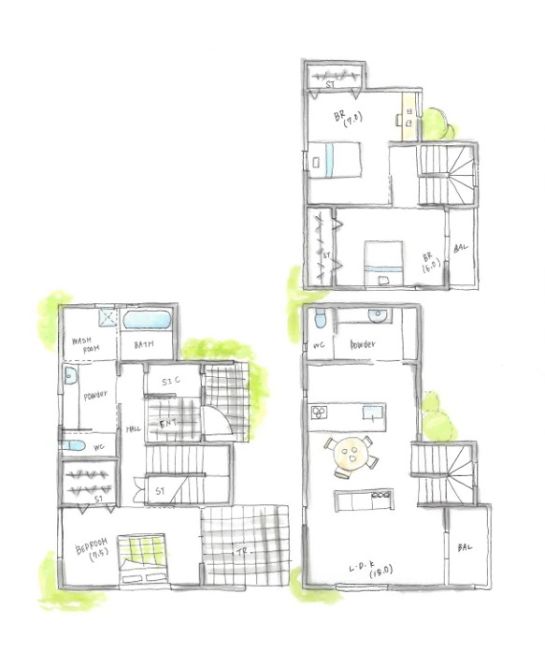 高性能な都市型3階建の家。見学販売会